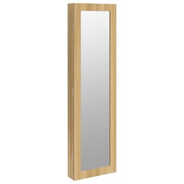 Vidaxl Omarica za nakit z ogledalom stenska 30x8,5x106 cm