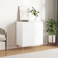 Vidaxl Komoda bela 60x35x70 cm inženirski les