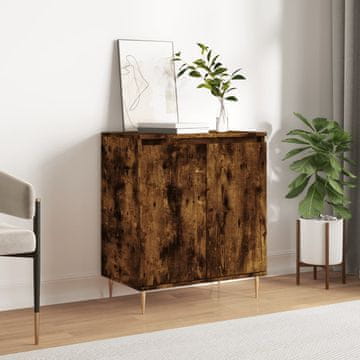 Vidaxl vidaXL Predalnik, dimljen hrast, 60x35x70 cm, material na osnovi lesa
