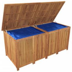 Vidaxl Vrtna škatla za shranjevanje 175x80x75 cm trden akacijev les