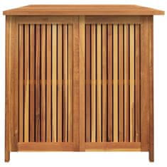 Vidaxl Vrtna škatla za shranjevanje 150x80x75 cm trden akacijev les