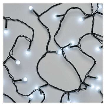 Emos LED božična cherry veriga – kroglice, 48 m, zunanja in notranja, hladna bela, časovnik