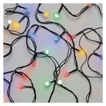 Emos LED božična cherry veriga – kroglice, 20 m, zunanja in notranja, večbarvna, časovnik