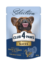 Club4Paws Premium mokra hrana za pse malih pasem - raca in puran 12x85 g