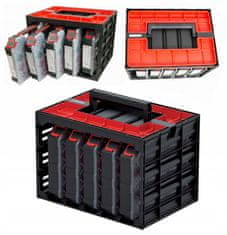 shumee Kistenberg omarica za orodje s 5 organizatorji, črna, 41,5 x 29 x 29 cm