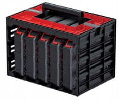 shumee Kistenberg omarica za orodje s 5 organizatorji, črna, 41,5 x 29 x 29 cm