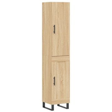 Vidaxl Visoka omara sonoma hrast 34,5x34x180 cm inženirski les