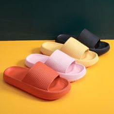 CoZy Udobni in mehki protizdrsni natikači, črna, 43