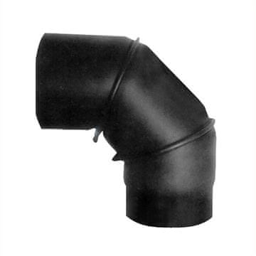 Vrtljivo dimno koleno 130mm/90d.t.1,5mm BLACK