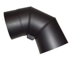 Dimno koleno vrtljivo 150mm/90d.t.1,5mm BLACK