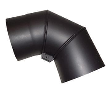 Dimno koleno vrtljivo 150mm/90d.t.1,5mm BLACK