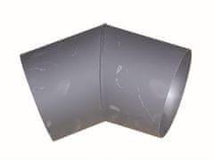 Dimno koleno 125mm/45d.t.1,5mm BLACK