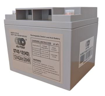 Outdo OT40-12 (HD) svinčen akumulator za ciklično uporabo OT40-12 (HD) • 12V 45Ah • GEL|VRLA • DXŠXV: 197x165x170