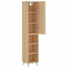Vidaxl Visoka omara sonoma hrast 34,5x34x180 cm inženirski les