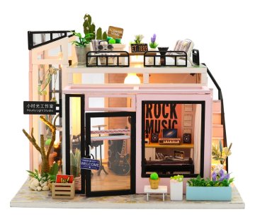 Dvěděti 2Kids Toys Miniaturna hiša Glasbeni studio