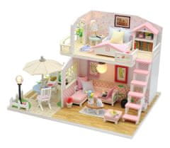Dvěděti Dva otroka Miniaturna hiša Pink House