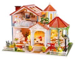 Dvěděti Otroška miniaturna hiša Hiša iz barvne glazure