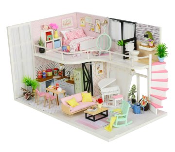 Dvěděti 2Kids Toys Miniaturna hiša House of Anne's Pink Melody