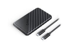 Orico 25PW1C-C3 zunanje ohišje za 6,35cm (2,5) HDD/SSD, USB-C 3.1 v SATA3, črno