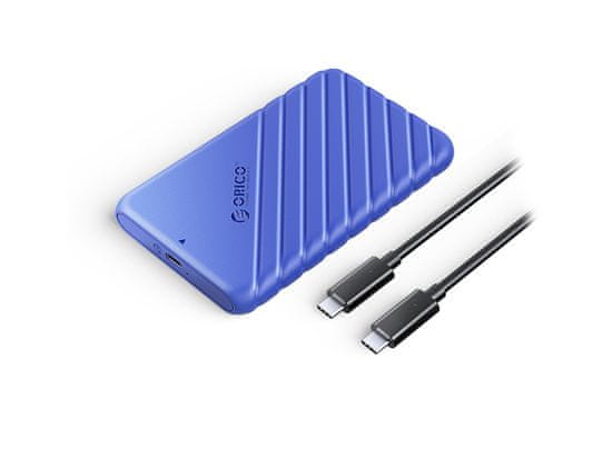 Orico 25PW1C-C3 zunanje ohišje za 6,35cm (2,5) HDD/SSD, USB-C 3.1 v SATA3, modro