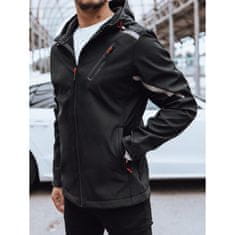 Dstreet Moška softshell jakna s kapuco ORA črna tx4482 XXL