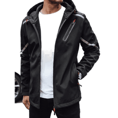 Dstreet Moška softshell jakna s kapuco ORA črna tx4482 XXL