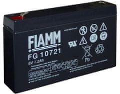 Fiamm FG10721 svinčen akumulator FG10721 • 6V 7,2Ah • AGM|VRLA • DXŠXV: 150x34x94 | Faston 4.8