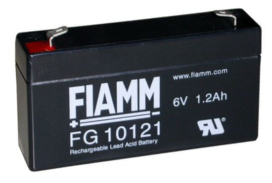 Fiamm FG10121 svinčen akumulator FG10121 • 6V 1,2Ah • AGM|VRLA • DXŠXV: 97x24x51 | Faston 4.8