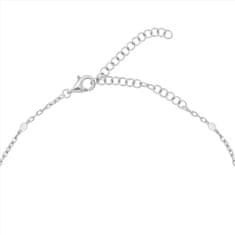 Brilio Silver Srebrna ogrlica z belimi perlami NCL112W