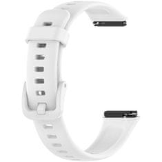 4wrist Silikonski pašček za Huawei Watch Band 7 - bel