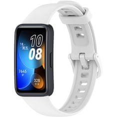 4wrist Silikonski pašček za Huawei Watch Band 8 - bel