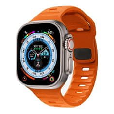 4wrist Silikonski pašček za Apple Watch - oranžen 38/40/41 mm