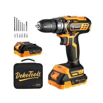 slomart deko tools dkcd16xl01-b5s2 16v akumulatorski vrtalnik/vijačnik