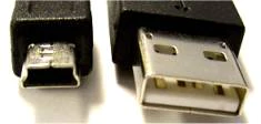 Kabel USB 2.0, A-B mini, 5 nožic, 5 m