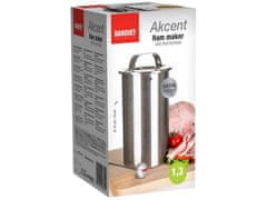 Banquet Kuhalnik za šunko iz nerjavečega jekla premer 10 cm, višina 19 cm + termometer