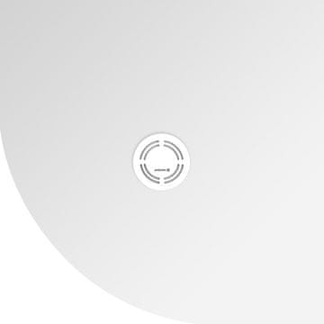 POLYSAN FLEXIA Četrtinokrogla Tuš Kad, Liti Marmor, Prilagodljive Dimenzije, 80x80 cm, R550