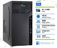 e-office namizni računalnik, i5-11400, 8GB, SSD500GB, W11H (144948)