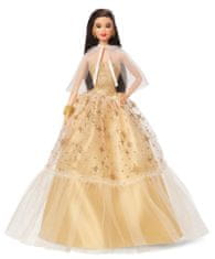 Mattel Barbie božična lutka črnolasa 2023 (HJX07)