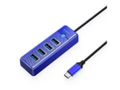 Orico PW4U-C3-015 USB-C na 4x USB-A 3.0 hub, moder