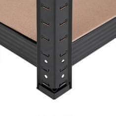 Songmics GLR040B01 regal, 40x90x180 cm, rjavo-črna