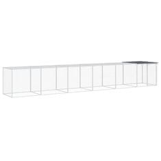 Greatstore Kokošnjak s streho antracit 603x98x90 cm pocinkano jeklo