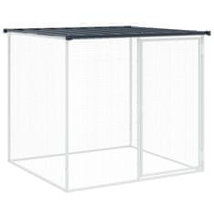 Vidaxl Kokošnjak s streho antracit 603x98x90 cm pocinkano jeklo