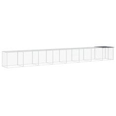 Vidaxl Kokošnjak s streho antracit 803x98x90 cm pocinkano jeklo