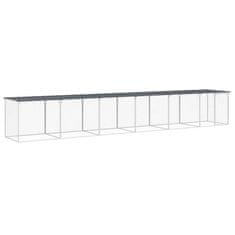 Vidaxl Kokošnjak s streho antracit 603x98x90 cm pocinkano jeklo