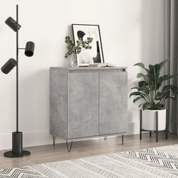 Vidaxl vidaXL Predalnik, betonsko siv, 60x35x70 cm, material na osnovi lesa