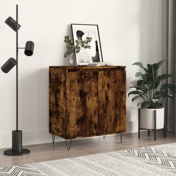 Vidaxl vidaXL Predalnik, dimljen hrast, 60x35x70 cm, material na osnovi lesa
