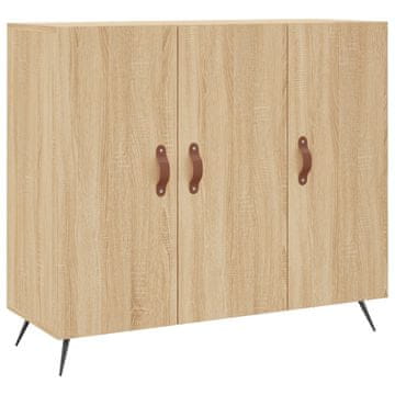 Vidaxl Komoda sonoma hrast 90x34x80 cm konstruiran les
