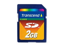 Transcend industrijska pomnilniška kartica SD (MLC) 2 GB, modra/črna