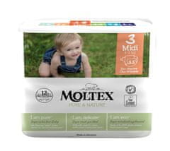 4x Pure&amp;Nature plenice za enkratno uporabo 3 Midi (4-9 kg) 33 kosov - ECONOMY PACK