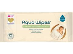 Aqua Wipes BIO Aloe Vera 100% razgradljivi robčki, 99% vode, 64 kosov